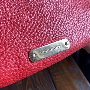 Red Burberry hand/shoulder bag